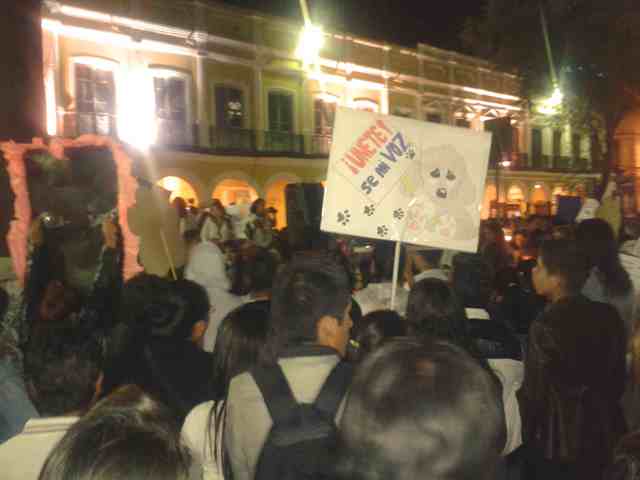 Movilización animalistas Cochabamba,