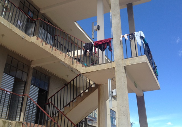 Antena en dormitorio varones Unibol.