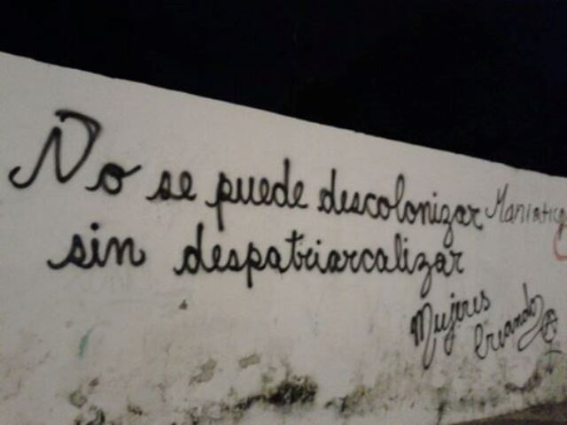 graffiti de Mujeres Creando-