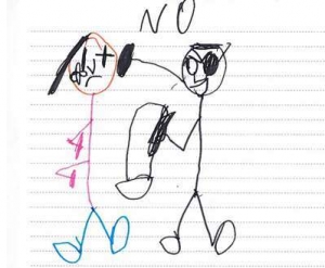 Dibujo de un niño de menos de 12 años.