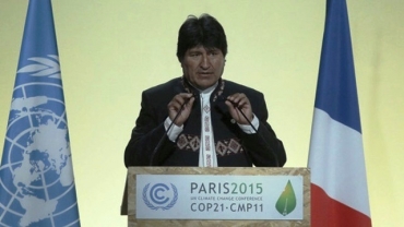 Evo Morales en la COP21