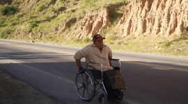 Marchistas en Llavini.