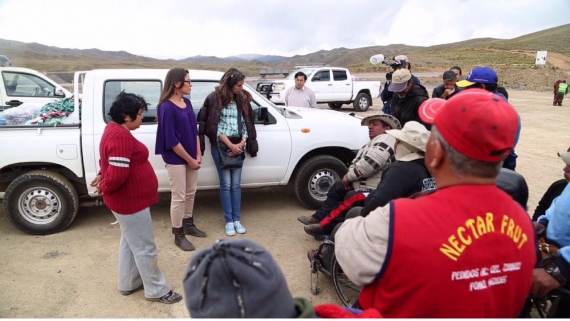 Los marchistas rechazan la ayuda humanitaria enviada por Doria Medina a Japo Kasa.
