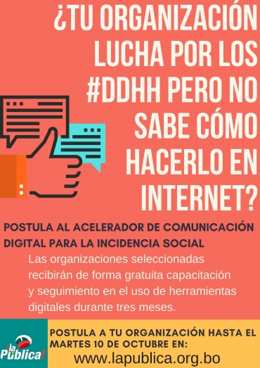 Acelerador de comunicación digital para la incidencia social