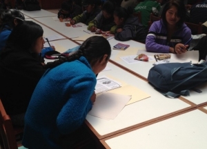 Estudiantes de agronomía altiplánica..