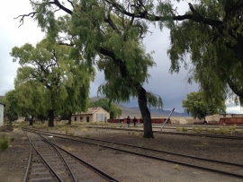 Campamento de Machacamarca, sitio central del rodaje de Carga sellada.