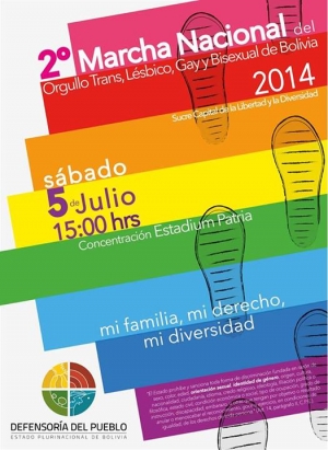 5 de Julio, Segunda Marcha Nacional del Orgullo trans, lésbico, gay y bisexual de Bolivia