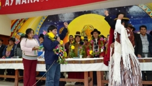 Posesión de autoridades de la Junta Comunitaria de la Unibol.