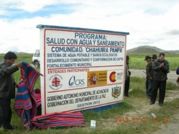 Inauguración de obras en Chahuira.