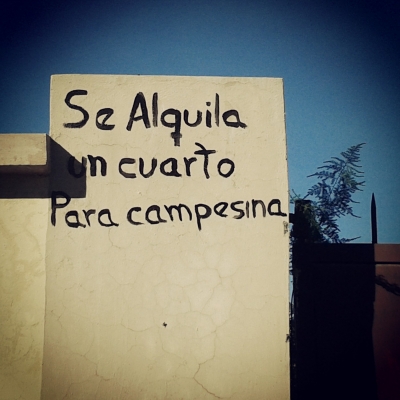 ¿Cuarto para campesina?