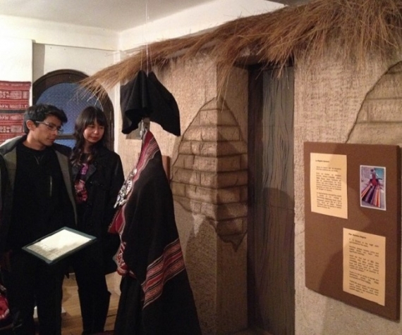 El montaje de una de las salas del museo.