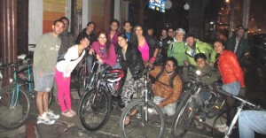 Parada de la Masa Crítica Cochabamba en El Prado (28 marzo de 2014).